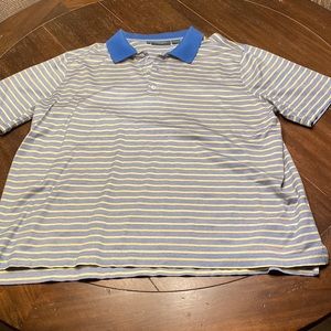 Mens Bobby Jones Golf Polo Blue and Yellow Polo 2X